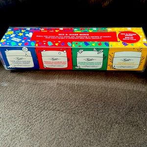 Kiehl’s, Disney, Mix and Mask Minis 4 pack. 0.95fl oz each mask. NWT, unopened.